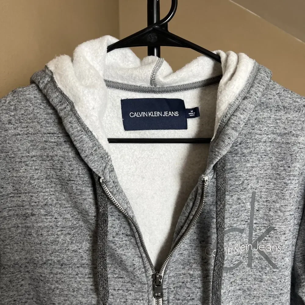 Calvin Klein Mens Hoodie Hooded Sweatshirt Sweater size M - Picture 8 of 12